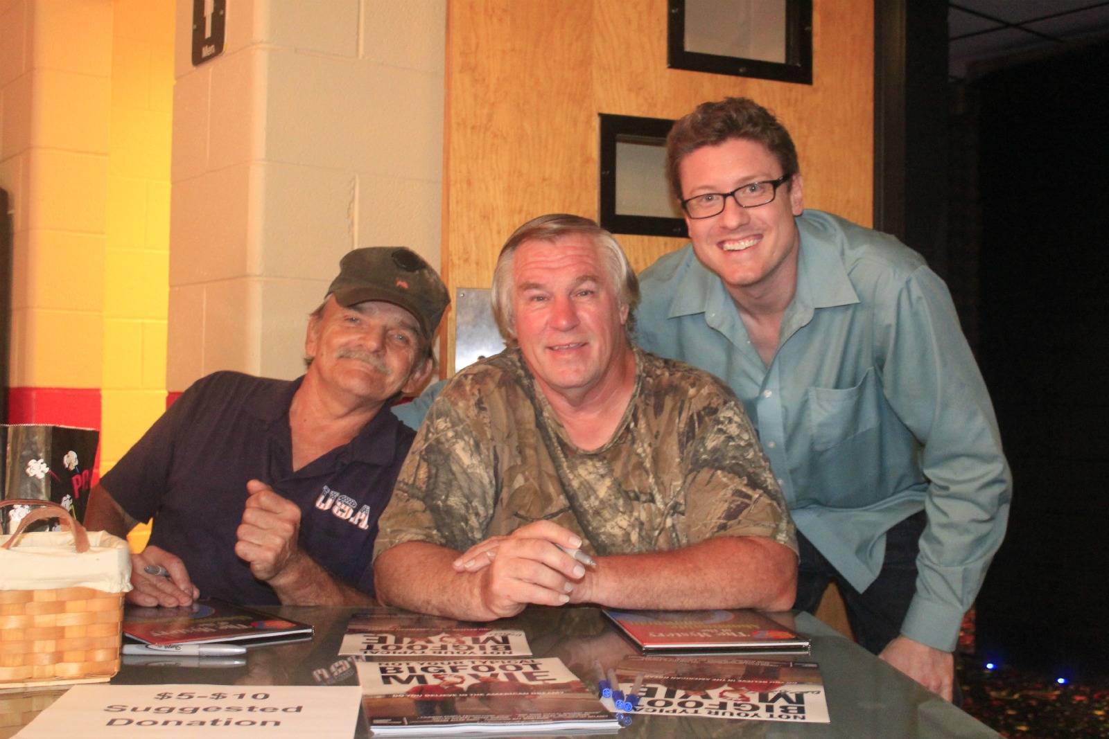 Dallas, Wayne, and Jay at Wheelersburg Cinemas