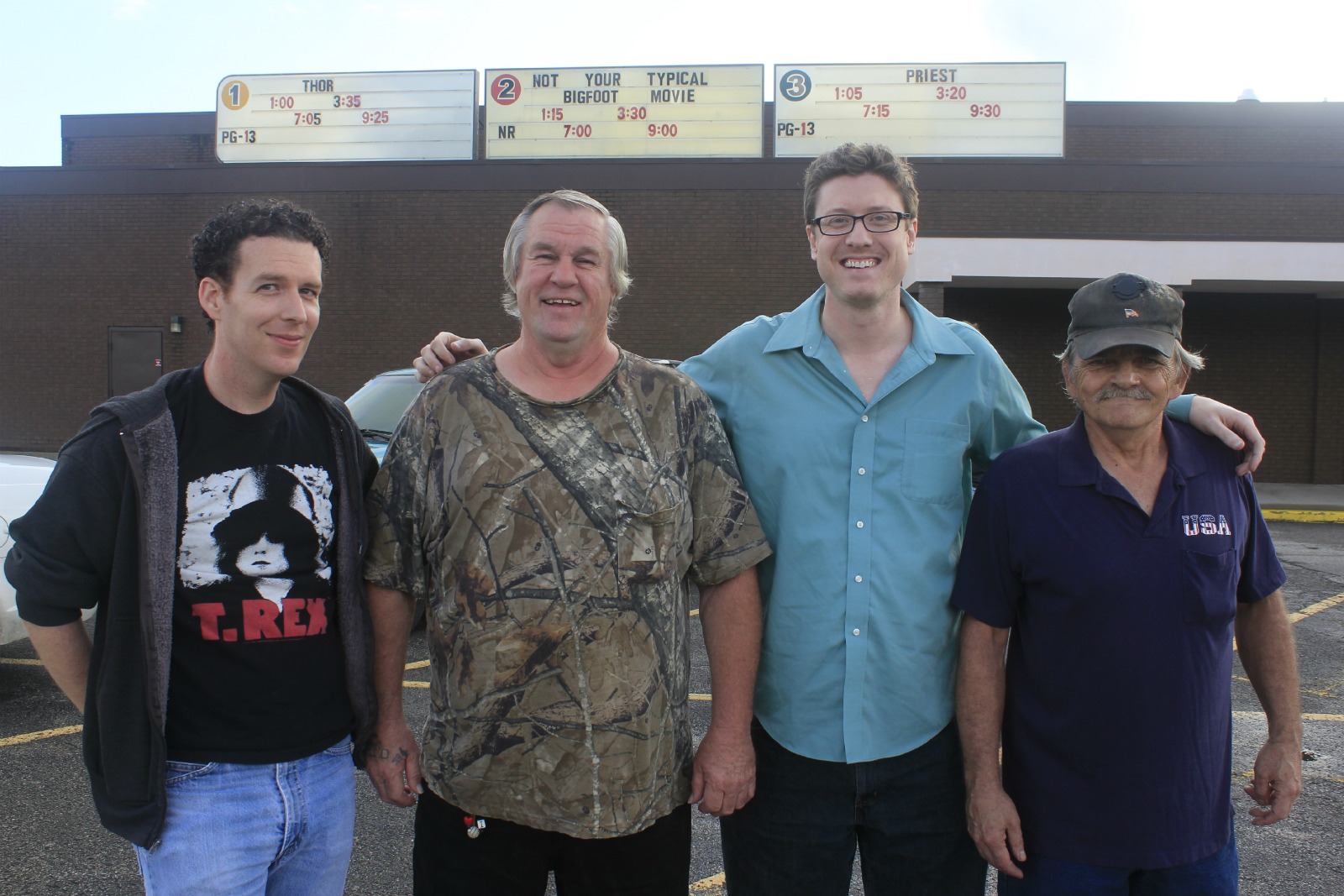 Dallas, Wayne, Jeff, and Jay at Wheelersburg Cinemas screening